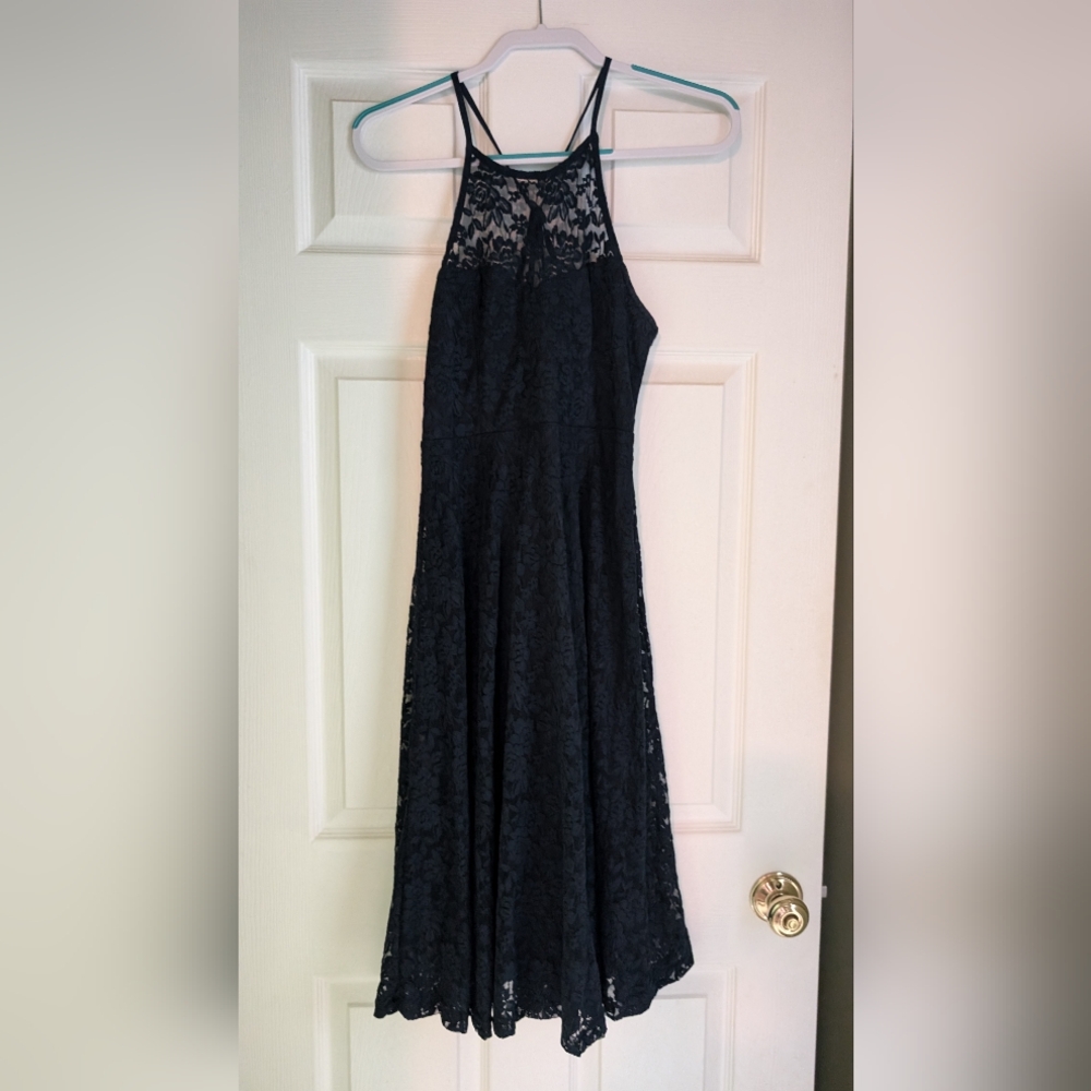 Navy Blue Lace Lulu's dress